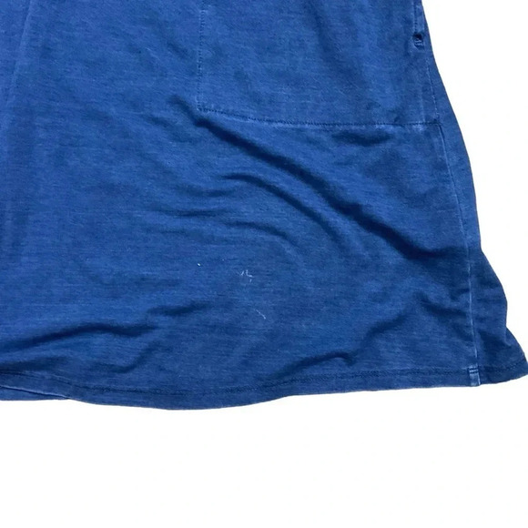 Purejill Indigo Hooded Shirt Dress Long Sleeve Pockets Size Small - Picture 6 of 7